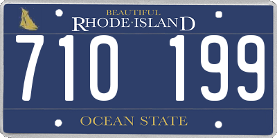 RI license plate 710199