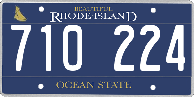 RI license plate 710224