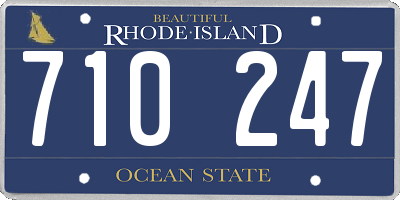 RI license plate 710247