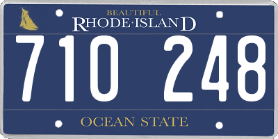 RI license plate 710248