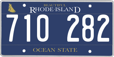 RI license plate 710282
