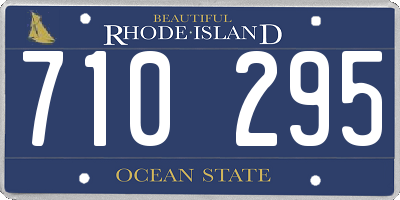 RI license plate 710295
