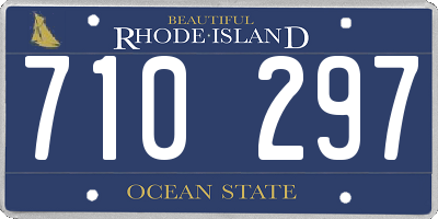 RI license plate 710297
