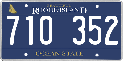 RI license plate 710352
