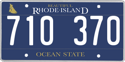 RI license plate 710370