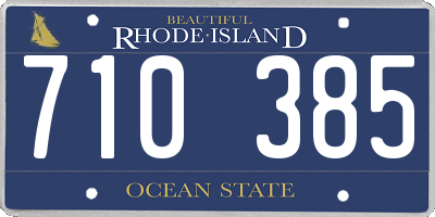 RI license plate 710385