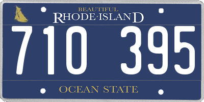 RI license plate 710395