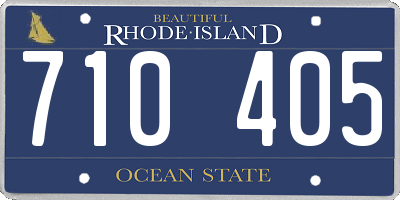 RI license plate 710405