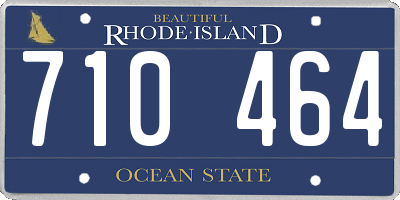 RI license plate 710464