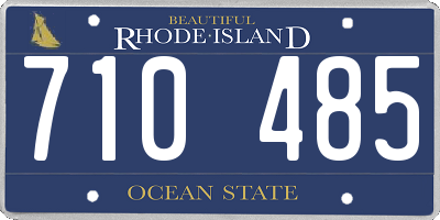 RI license plate 710485