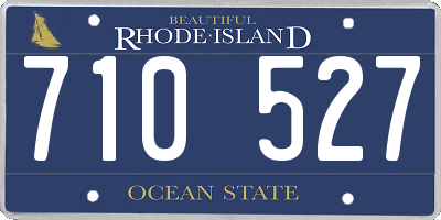 RI license plate 710527