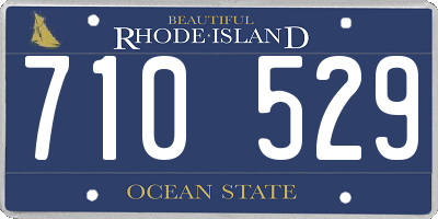 RI license plate 710529