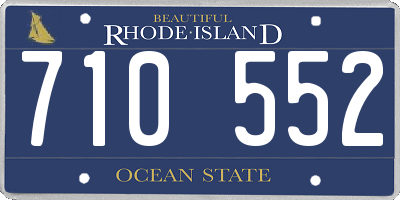 RI license plate 710552