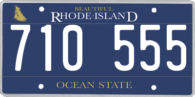 RI license plate 710555