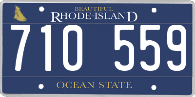 RI license plate 710559