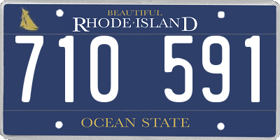 RI license plate 710591