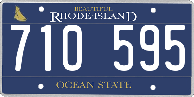 RI license plate 710595