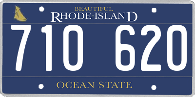 RI license plate 710620