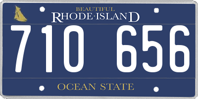 RI license plate 710656