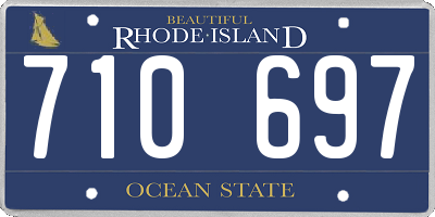 RI license plate 710697