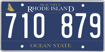 RI license plate 710879