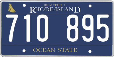 RI license plate 710895