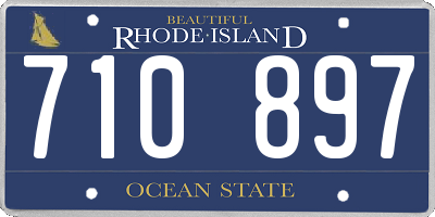RI license plate 710897
