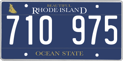 RI license plate 710975