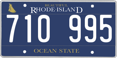 RI license plate 710995