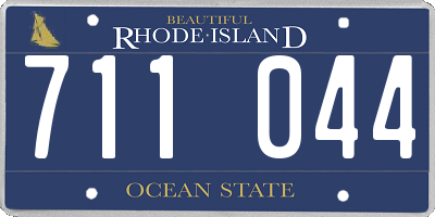 RI license plate 711044