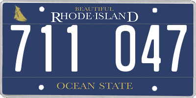 RI license plate 711047