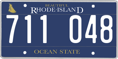 RI license plate 711048