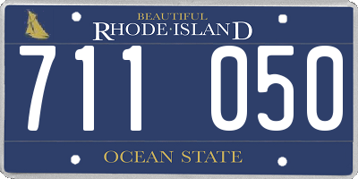 RI license plate 711050