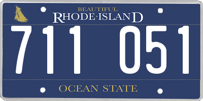 RI license plate 711051