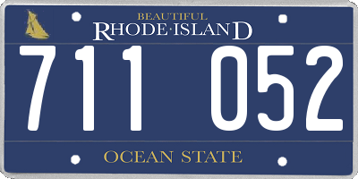RI license plate 711052