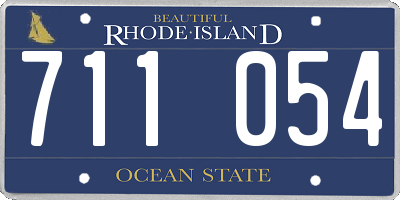 RI license plate 711054