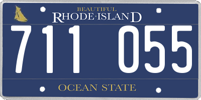RI license plate 711055