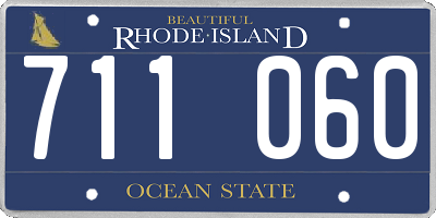 RI license plate 711060