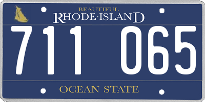RI license plate 711065