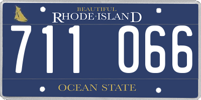 RI license plate 711066