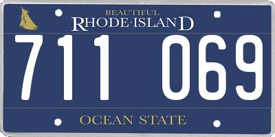RI license plate 711069