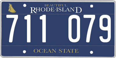 RI license plate 711079