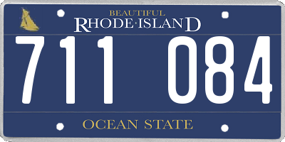 RI license plate 711084