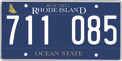 RI license plate 711085