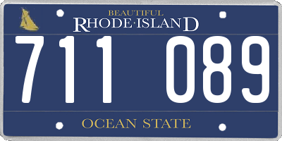 RI license plate 711089