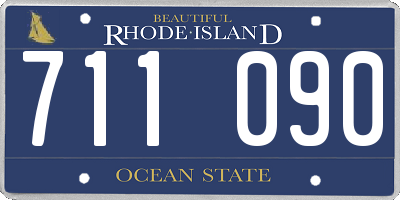 RI license plate 711090