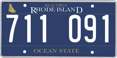 RI license plate 711091