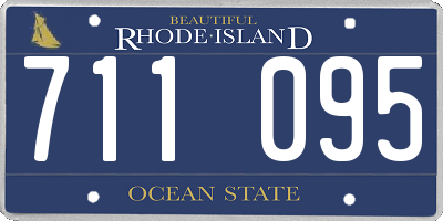 RI license plate 711095