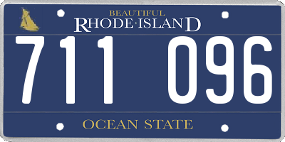 RI license plate 711096
