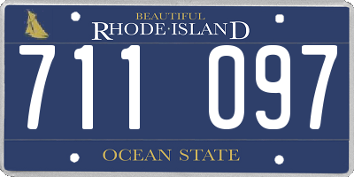 RI license plate 711097